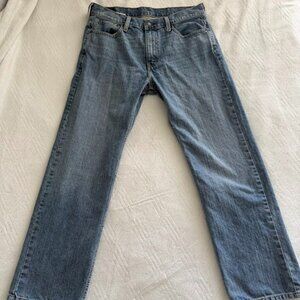 Levi's 569 Men's Jeans Size 32x32 Light Blue Loose Straight Fit 5-Pockets Denim